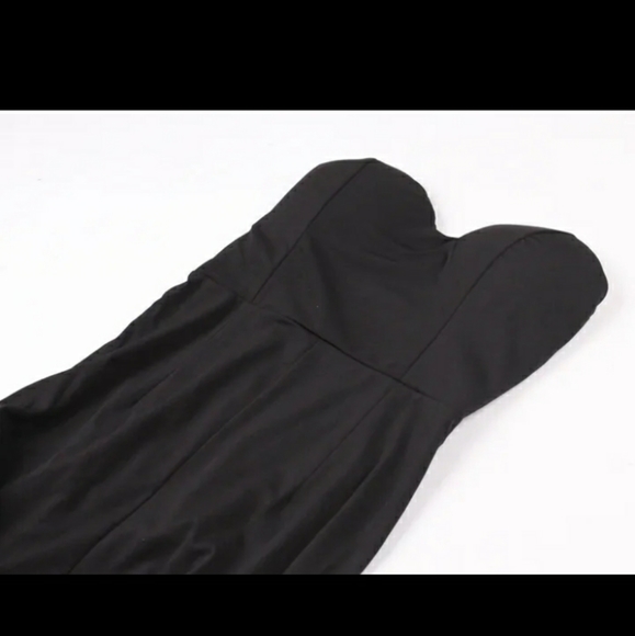 Sexy Strapless Black Dress - Picture 11 of 16